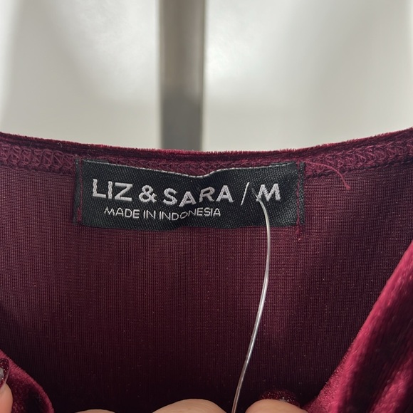 🔴 Liz & Sara Velvet Evening Dress NWT - Picture 6 of 7